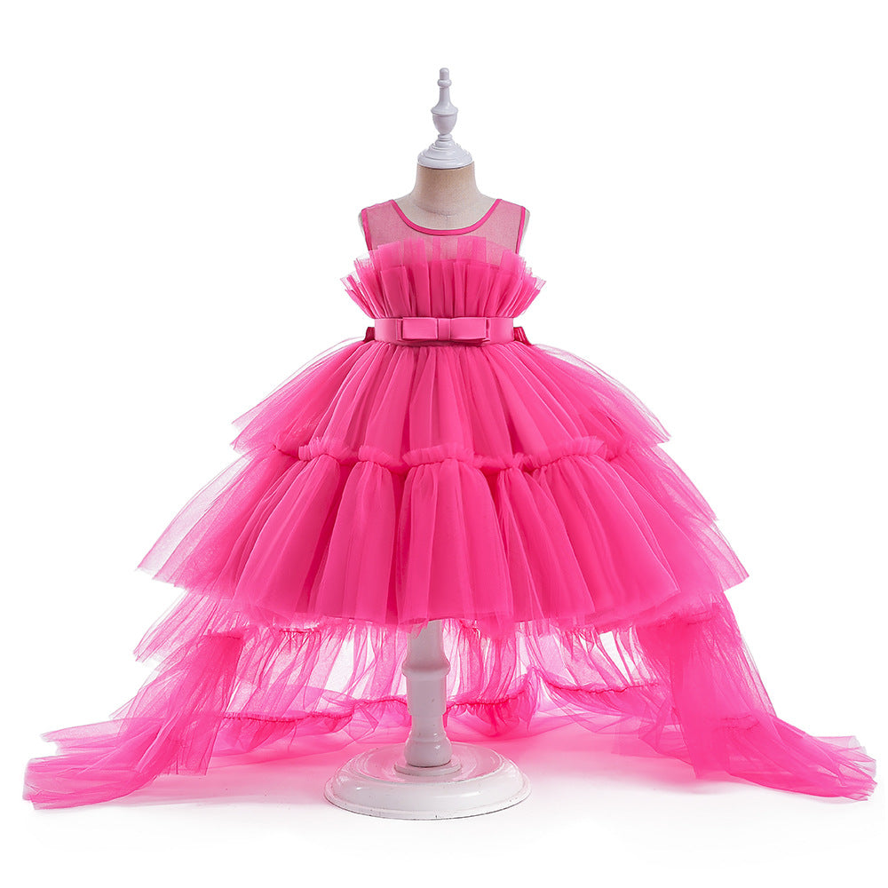Formelle Abendkleider für Kinder, elegante Partykleider für Mädchen, Kleider mit abnehmbarem Prinzessinnenkleid.