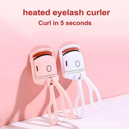 Electric Eyelash Curler USB Rechargeable Quick Heat Portable Fast Forming Long Enduring Curl for Eyes.