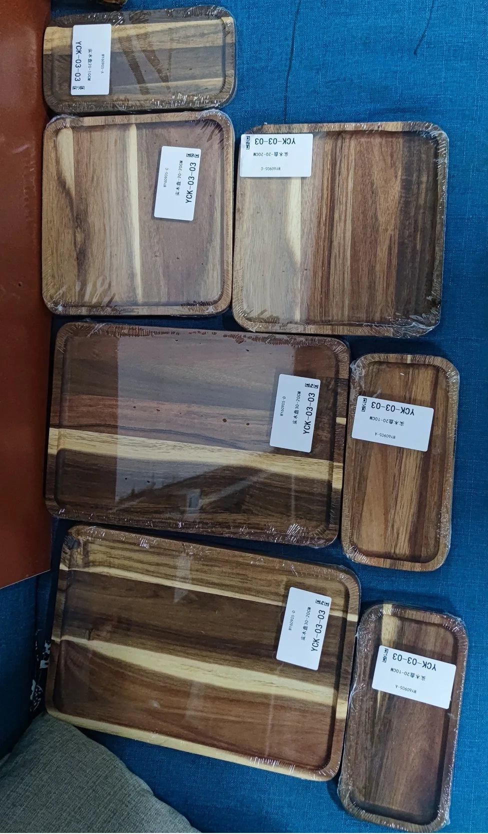 Rectangle Wooden Tea Tray Serving Table Plate Snacks Food Storage Dish for Hotel Home.