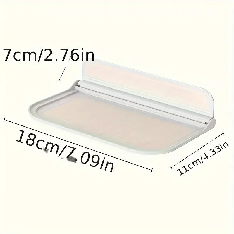 1 Stück faltbares Wandregal, für Badezimmer, Toilette, Küche, Nachttisch, kein Bohren, Telefonaufbewahrung, WLAN-Router-Aufbewahrung