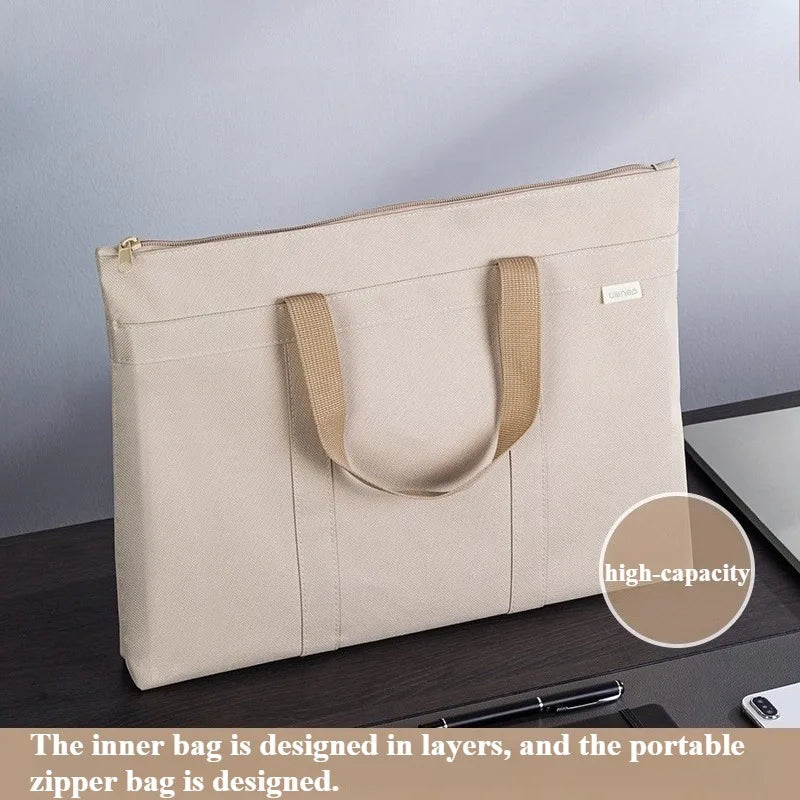 Portable document bag Oxford cloth business and leisure briefcase men and women portable document bag.