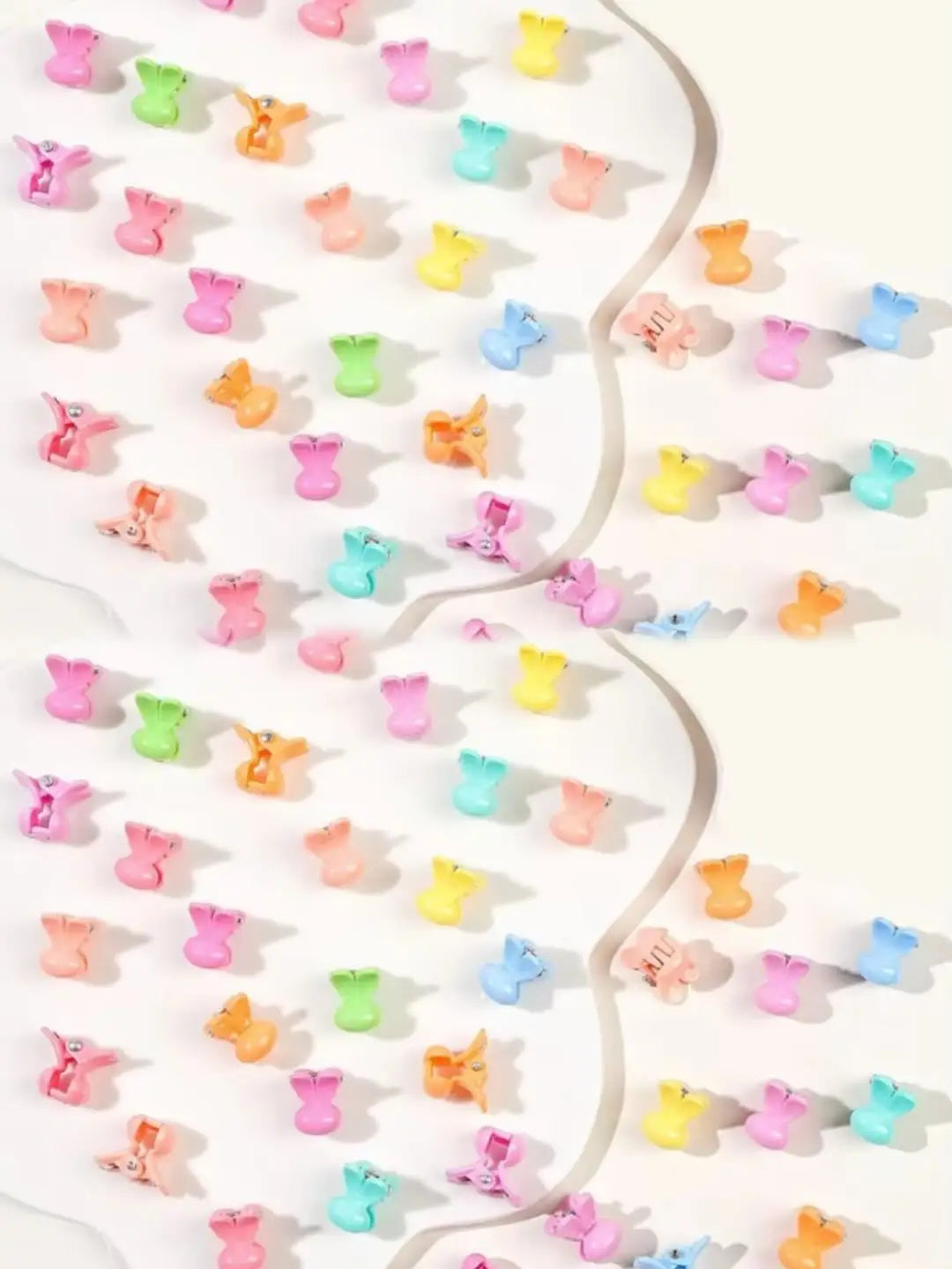 50Pcs Flower Hair Clips Multi color Mini Cute Hair Styling Accessories for Girls and Women Birthday Gifts,10 Colors at Least