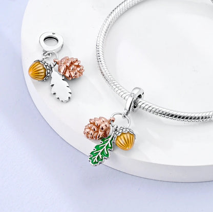 Flowers Series 925 Sterling Silver Sunflowers Tulip Carnation Charms Fit Original Bracelet  For Women Jewelry Making.