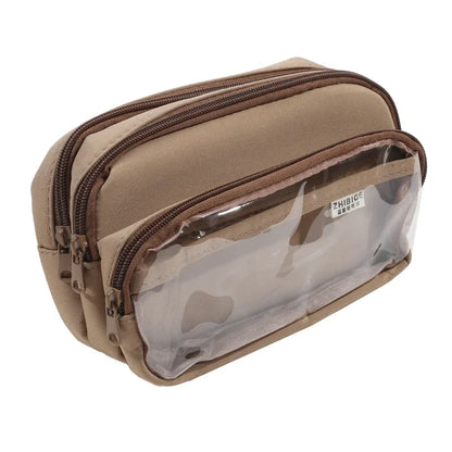 Chic Einfarbig Bleistift Fall Koreanische Einfachheit Transparent Stift Tasche Große Kapazität Organizer Tasche Schule Liefert Schreibwaren tasche