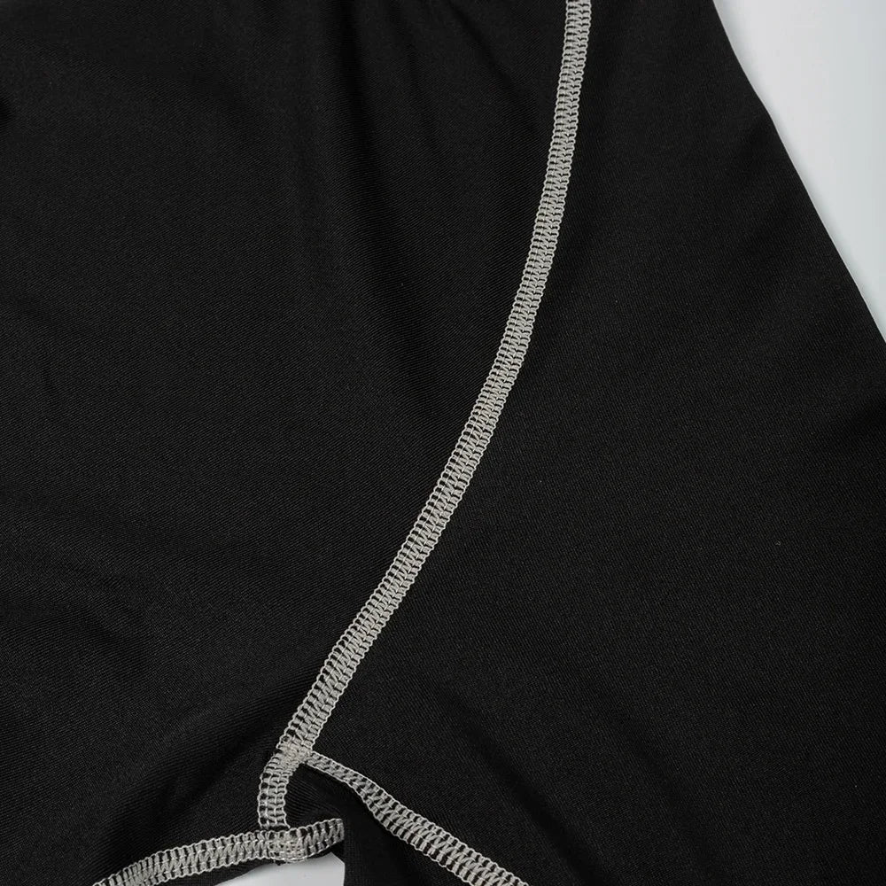 Men's Quick Dry Running T-shirt Workout Compression Shirt Turtleneck Long Sleeve Rash Guard Gym Base Layer Athletic Undershirt.