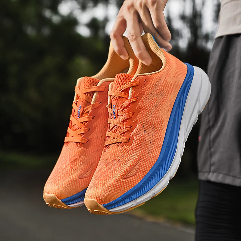 Men's Running Shoes Luxury shoes Couple Outdoor Sneakers Cushioning Breathable Mesh Off-road Trainer Shoes Race Non-Slip Fashion.