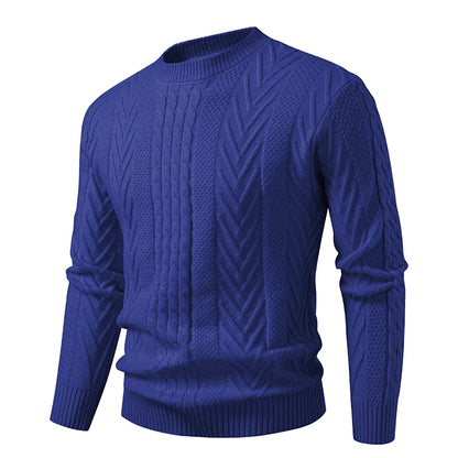 Autumn Winter Men's Fashion Knit Sweater Unisex O-Neck Knitted Pullovers Youthful Vitality Slim Fit Korean Style Casual Sweaters.