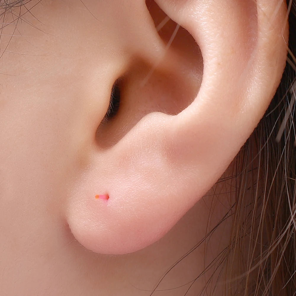 Invisible Plastic Soft Stud Earrings Hypoallergenic Simple Transparent Earring Piercing Retainer Ear Studs Pins Jewelry.