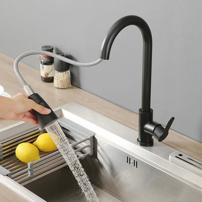 2025New Modern Stainless Steel 360° Rotating Telescopic Faucet Stainles Steel Is More Durable Kitchen Sink Bathroom Basin Faucet