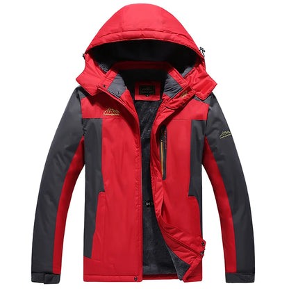 New Winter Men's Down Jacket, Red Sports Casual Coat, Blue Waterproof Jackets (This Jacket Has A Thinner Version Available)