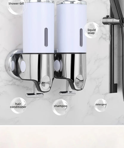 Badezimmer wandmontierter manueller Flüssigseifenspender Seifenspender Shampoo-Spender Hotelbad/WC-Zubehör