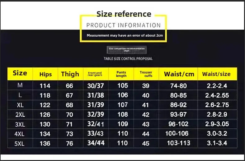 2025 Men's Casual Elastic Waist Plus Size Cargo Pants Multiple Pockets Loose Fit Trousers For Construction Site.