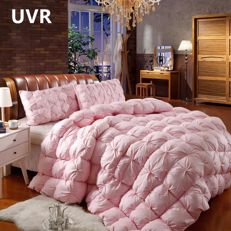 UVR 95% White Goose Down Comforter Down Comforter 5 Star Hotel Winter Down Comforter Full Cotton Comforter Double Bed Full Size.