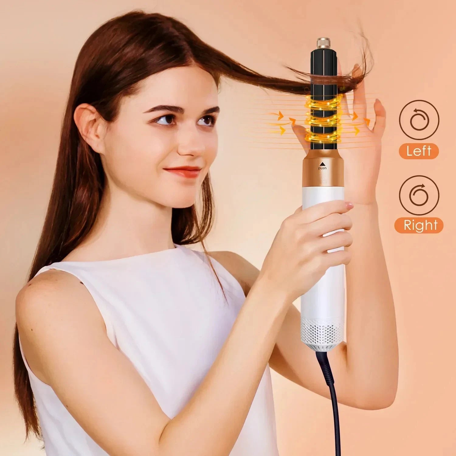 Multi Functional 5-in-1 Electric Hair Brush Dyson Airwraps Hair Dryer Brush Hot Air Comb Straight Hair Brush Curling Iron.