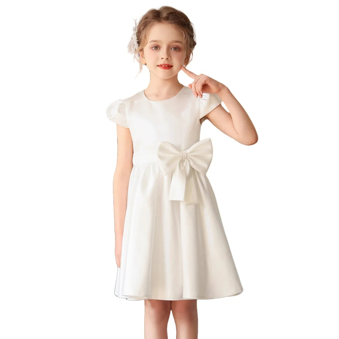 Prinzessin Mädchen Weißes Luxuskleid Blumenmädchen Hochzeitskostüm Größe 110-170 Weibliche Party Bühnenkleidung Kleider.