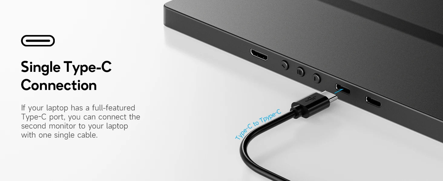 Dopesplay 14.1inch Laptops Screen Extender Triple Dual FHD 1200P IPS Portable Monitors For Windows Macbook Chrome 13.3-17.3 inch.