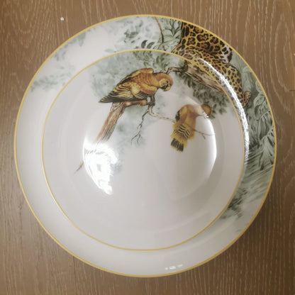 European ceramic western dinner plate, jungle set, steak plate, Coffee cup, afternoon , personalized gift set.