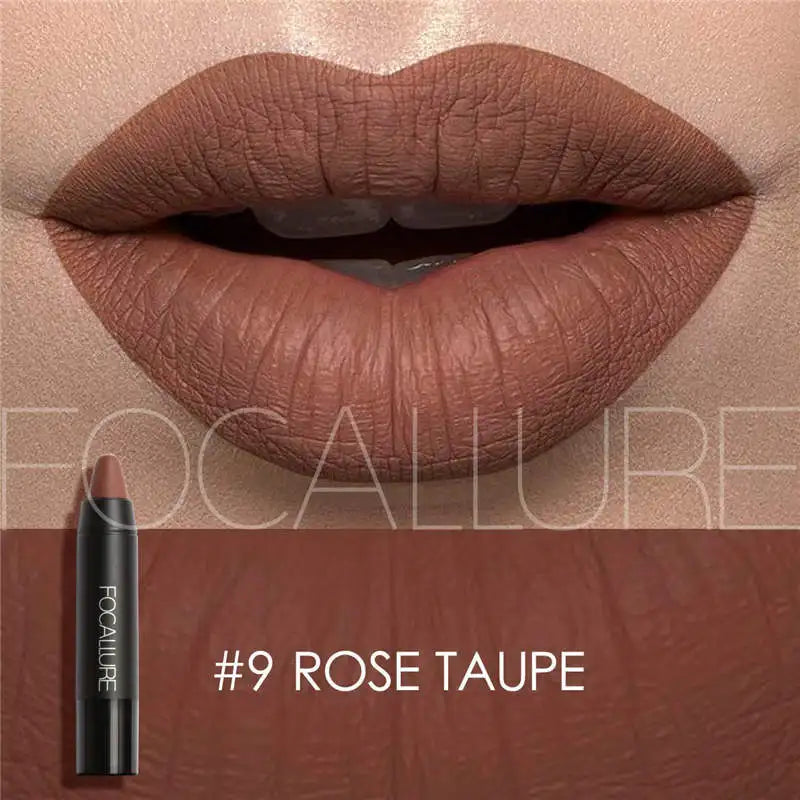 FOCALLURE Brand 19 Colors Matte Lipstick Waterproof Long lasting Cosmetic Easy to Wear Lip stick Matte Lip Batom.