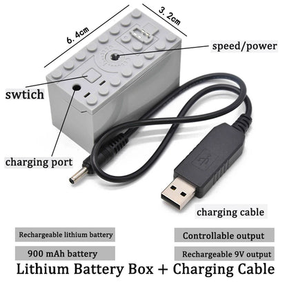 Power Functions Servo Train Car Motor Polarity Switch IR Speed Remote Control Receiver Battery Box Educational Kid Program Toys