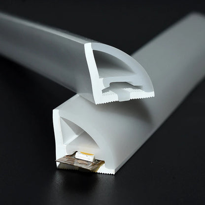 1-10m 90° Glowing LED V-Type Neon Silicone Tube Rope Lamp Flexible Waterproof Channel For WS2811 WS2815 Outdoor Neon Strip Light.