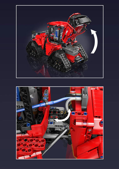 Mould King 18020 Technical Car Toys MOC-35270 APP&RC Pneumatic Crawler Tractor Building Block Brick Set Kids Christmas Gift.