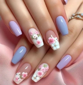 24Pcs/set Almond Press-On French Nail Tips Green Cat Eye False Nails Simple&Elegant Wearable Nail Art for Women&Girls Daily Wear.