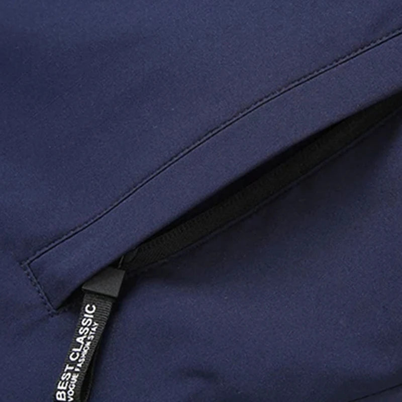 2024 New Men's Padded Cotton Clothing Fashion Casual Solid Color Windproof Lapel Long-Sleeved Jacket Street Beat Men's.