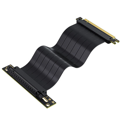 TEUCER L-Z3 GPU Vertical Mounting Bracket Kit, PCIe 4.0 X16 Riser Cable 200mm, Graphics Card Steering Mounting Bracket.