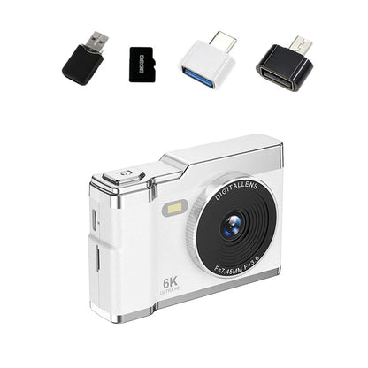 Xiaomi 6K HD Digital Camera 6400W Pixel Student CCD Portable Campus Mini Camera Retro Portable Camera Travel Campus Beginners.