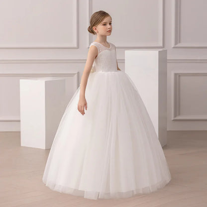 Brautjungfer Hochzeitskleid Blumenmädchen Prinzessin Kleid Elegante Mädchen Partykleider Klavier Performance Kleid Kinder Ballkleid.