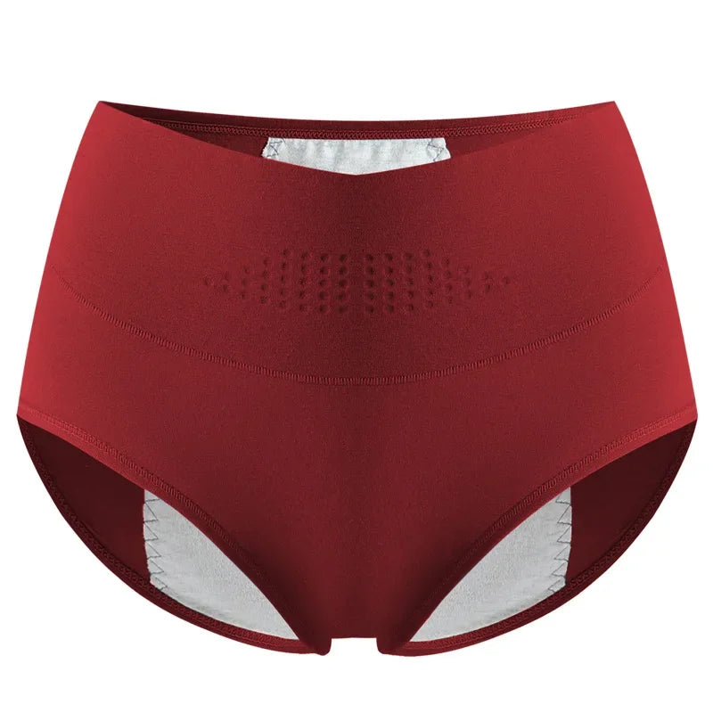Menstrual Women's Panties High Waist Widen Period Pants Leak Proof Physiological Underwear Cotton Female Briefs Plus Sizes L-4XL.