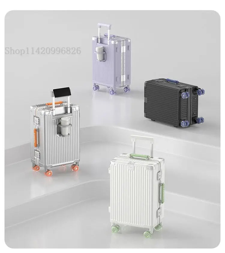 20-Zoll-Kompaktgepäck 26-Zoll-Trolley-Koffer mit großem Fassungsvermögen und Aluminiumrahmen für Männer und Frauen Reisekoffer.