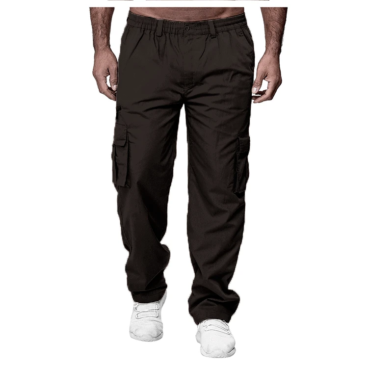 2024 Men's Cargo Pants Casual Multi Pockets Military Tactical Pants Male Outwear Loose Straight slacks Long Trousers Plus size.