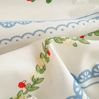 Quilted Mattress Cover For Kids Single/Double Size Rabbit Printing cubre colchón 200X220cm Anti-Mite 매트리스커버 Queen/King Size 매트리스