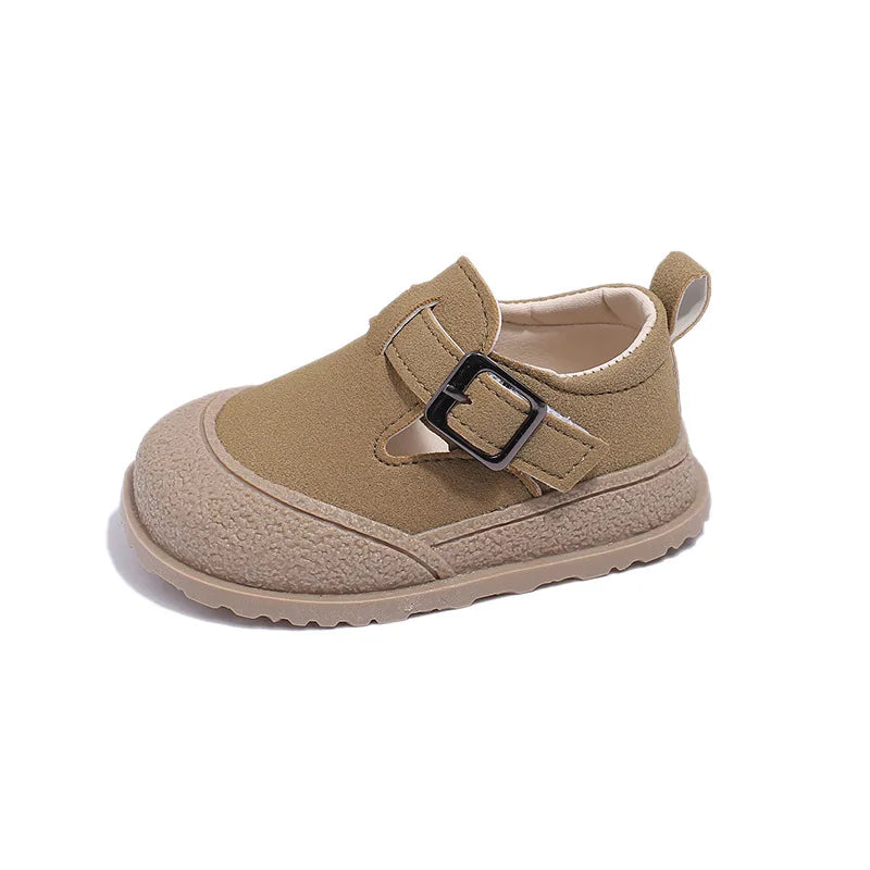 Boys' Boken Shoes Soft Soled Children's Shoes 2025 New Arrivals 0-1 years old Children's Sports Shoes Fashion Retro Bean Shoes.