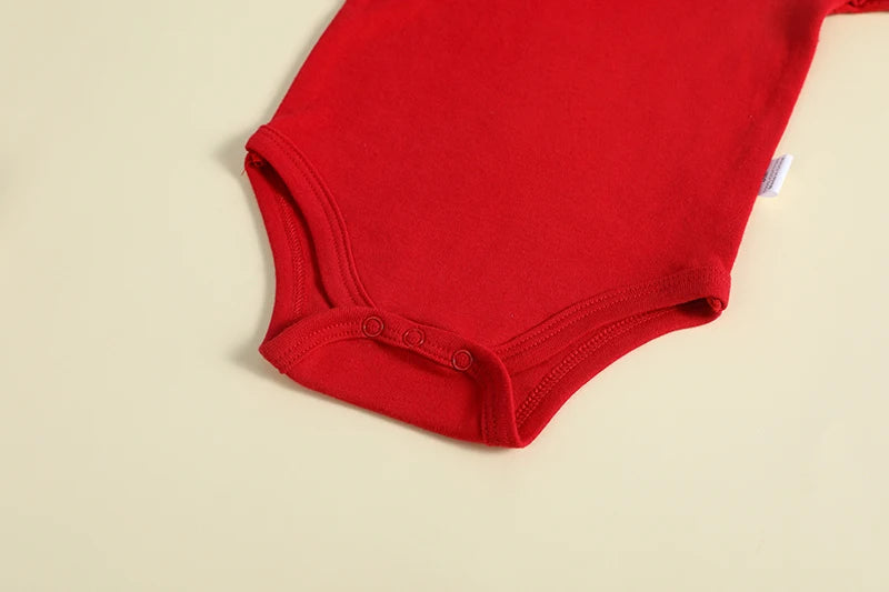 Weihnachten Neugeborene Baby Roten Strampler 100% Baumwolle Baby Mickey Print Infant Outfit Baby Mädchen Jungen Body Disney Kleidung Weihnachten Geschenk