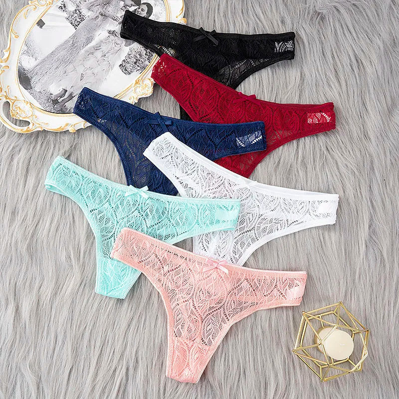 2 Pcs/Set Hot Sale Panties Women Sexy G String Lace Lingerie For Women Fashion Low Waist Thongs Soft Intimate Lady Underwear.