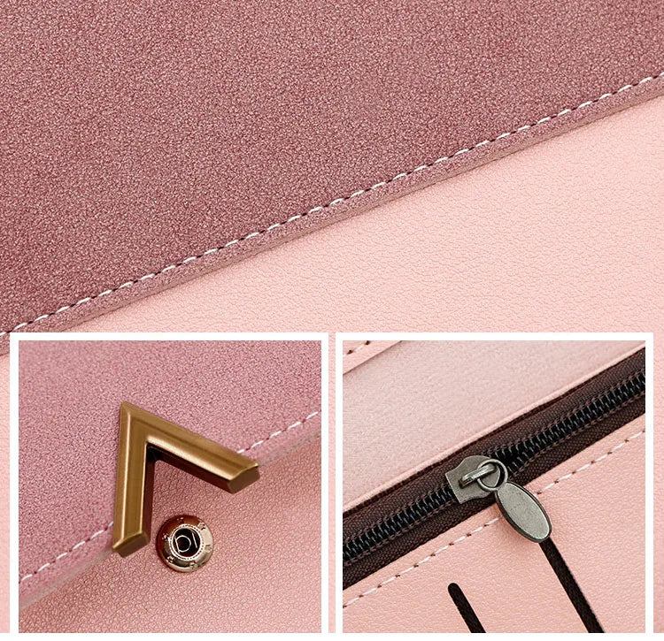Long Purses For Women Wallet New Fashion Long Coin Purse Card Holder Small Ladies Wallet Female Hasp Mini Clutch billetera bolas.