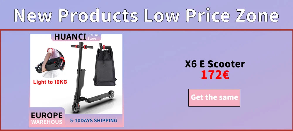 HUANCI X6 electric scooter 36V 7.5A Foldable E-Scooter 350W escooter 25km range e scooter kick scooter electric for adults kids.