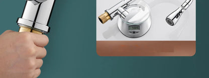 GEGVE Removable Kitchen Faucet  Flexible Head Hot Cold Faucets Tap Tap Mixer Manual Black for Kitchen Sink Adapted To Israel