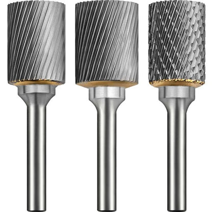 Hartmetallfräser, Wolframstahl-Schleifkopf, zylindrisch 6 mm, AE AX AX Metallfräser