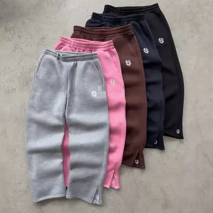 High Street Y2K Hosen Herren Casual Hosen Hoodie Sets Streetwear Gerade Jogginghose Lose Stickerei Hoodie Paar Trendy Anzug.