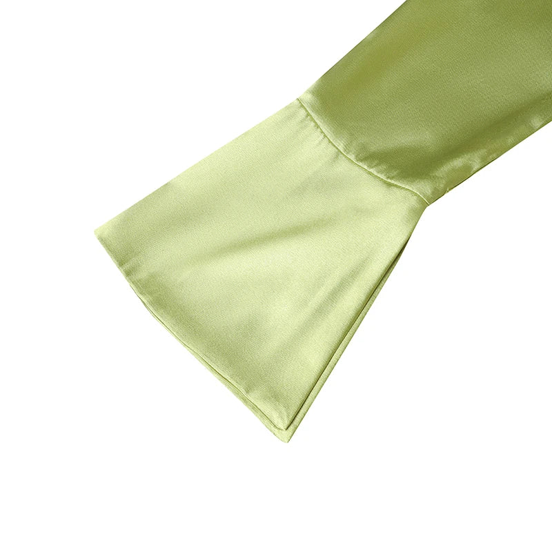 VONDA Frauen Böhmischen Lange Maxi Kleid 2024, Elegante Langarm Hohe Kragen Roben Casual Einfarbig Vestidos Vintage Sommerkleid.