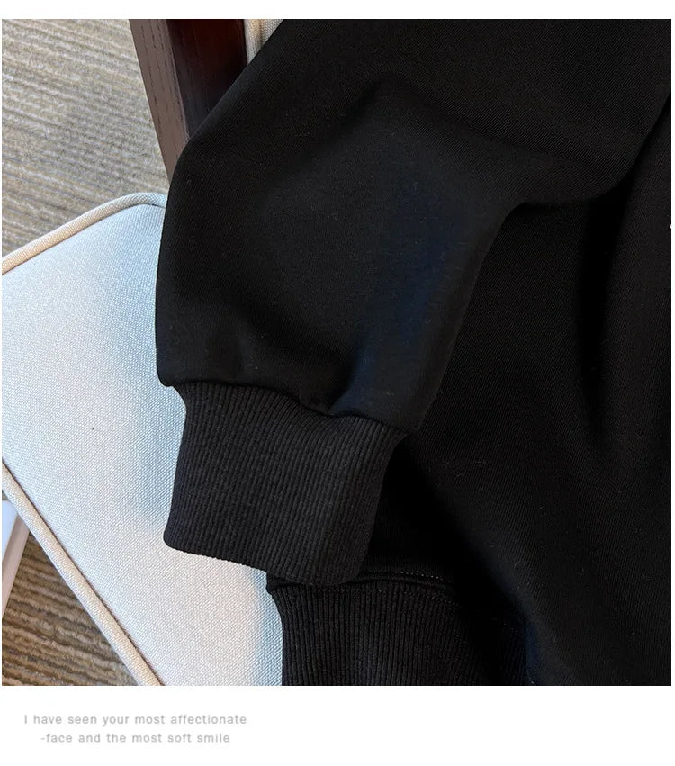 170kg plus size Damen büste Herbst Winter lose Rundhals ausschnitt Bär Sweatshirt Langarm lässig Top 6xl 7xl 8xl 9xl 10xl 11xl