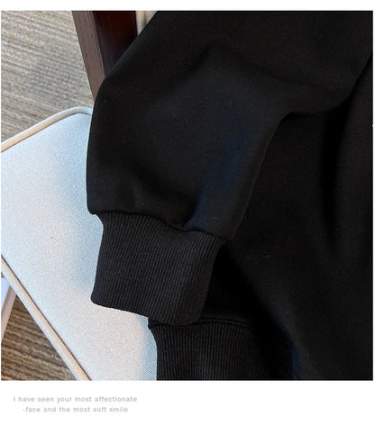 170kg plus size Damen büste Herbst Winter lose Rundhals ausschnitt Bär Sweatshirt Langarm lässig Top 6xl 7xl 8xl 9xl 10xl 11xl