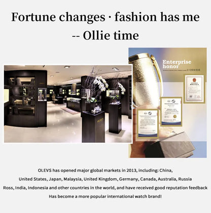 OLEVS 5632 Womens Watch Elegant Luxury Quartz Watch Zircon Scale Waterproof Luminous Automatic Date Ladies Watch Gifts Original