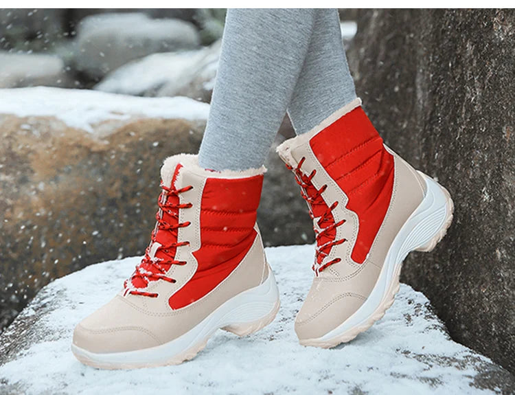 Snow Boots Women New Ladies Shoes Platform Shoes Woman Flat Keep Warm Boots Ladies Casual Plush Botas Mujer Winter Shoes Women.