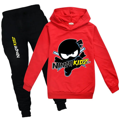 Ninja Boys Clothing Set Spring Autumn Fashion Hoodies Tracksuit NINJA KIDZ Hooded T-Shirt Suit Children Kid Girl Sweatshirt.