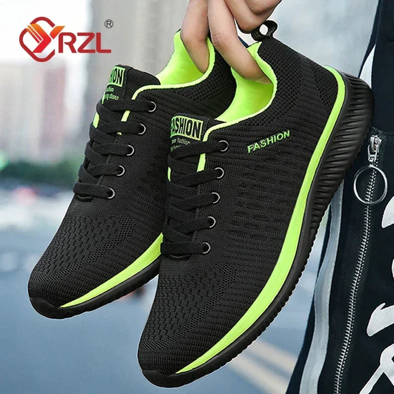 YRZL Sneakers Men Running Shoes Lightweight Sport Shoes Classical Mesh Breathable Casual Shoes Fashion Man Sneakers.