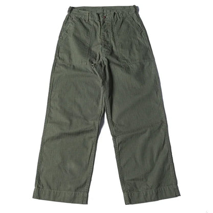 Bronson 1947 Model 838A OD7 Fatigue Utility Pants Men HBT OG-107 Baker Trousers.